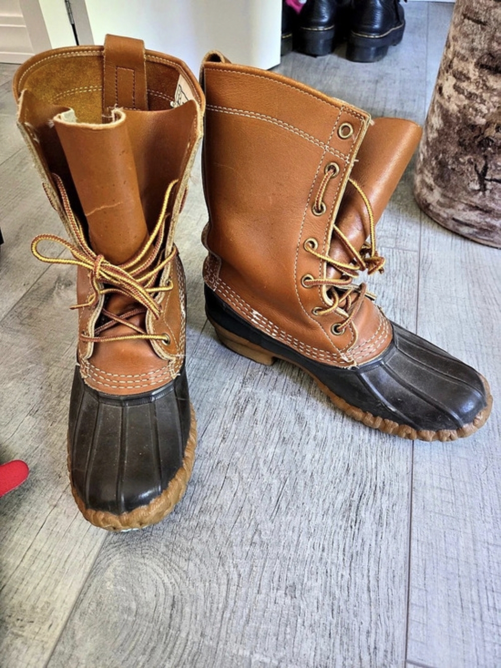 L.L. Bean Brown  Lace-Up Boots